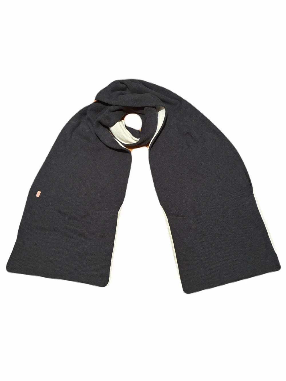 Lunya Cozy Cotton Silk Pockets Wrap Scarf in Grey & Ivory, OSFM